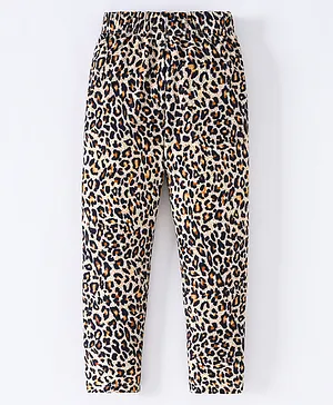 Kookie Kids Full Length Legging Leopard Print - Multicolor