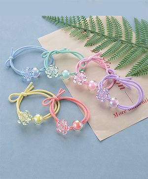 Babyhug Rubber Bands & Scrunchies Sets Pack of 6 - Multicolour