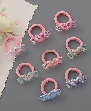 Babyhug Free Size Rubber Band Pack of 8 - Multicolor