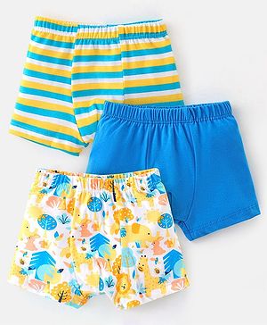 Babyhug 100% Cotton Briefs Bunny Print Pack of 3 - Multicolour