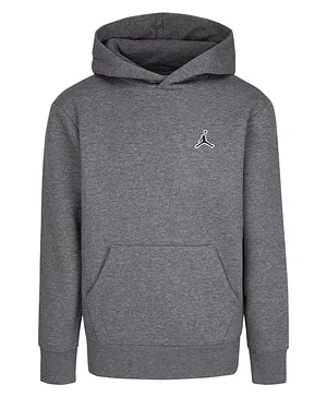 Jordan Full Sleeves Placement Jumber Man Essentials Po Hooded Sweatshirt - Grey