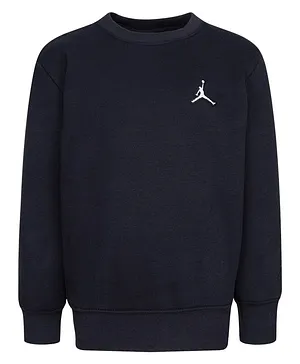 Jordan Full Sleeves Placement Jumper Man Essentials Crew Sweatshirt -  Black