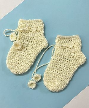 Little Peas Handmade   Woollen Socks - Off White