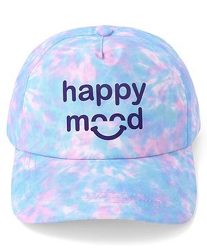 Babyhug Cotton Blend Summer Cap Text Print- Multicolor