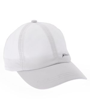 Pine Active Cotton Blend Woven Summer Cap Solid Colour - White