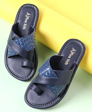 Pine Kids Slip On Ethnic Footwear - Navy Blue