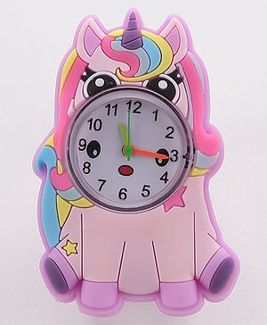 Babyhug  Free Size Unicorn Design Analog Watch - Light Purple