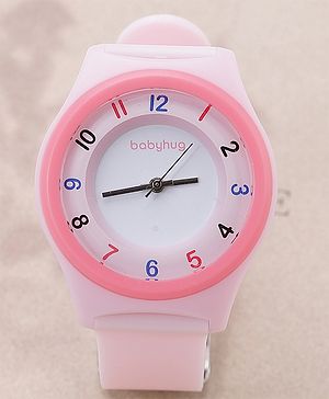 Babyhug Free Size Analog Watch - Pink