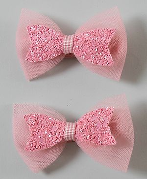 Babyhug Bow & Butterfly Clips Pack of 2 - Pink