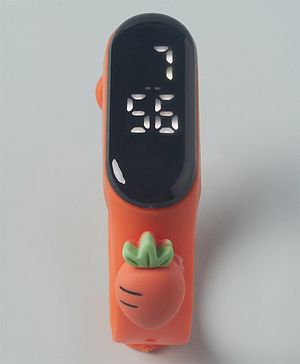Babyhug Carrot Applique Digital Watch Free Size - Orange