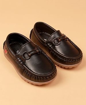 Cute Walk by Babyhug Slip On Formal Shoes -  Black