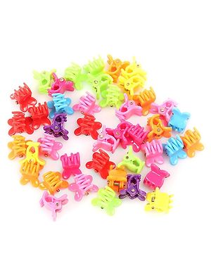 Babyhug Hair Claw Clips Pack of 42 - Multicolour