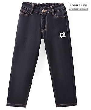 Pine Kids Full Length Washed Denim Jeans - Black