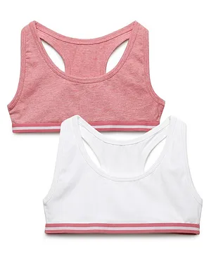 Tiny Bugs Cotton Sports Bra for Girls/Multicolour/Teenager Bra/Printed / 10  Years to 16 Years Old Girls/Non Wired/Non-Padded