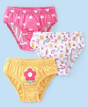 Little GirlsSoft Cotton Underwear Fox Elephant Comfort Panties Toddler  Briefs 4t Blue/Pink