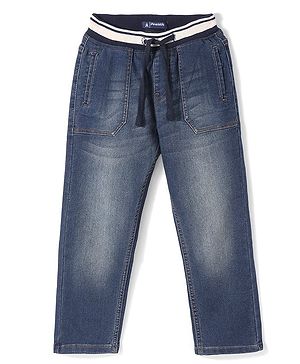 Pine Kids Denim Full Length  Washed Jeans - Blue
