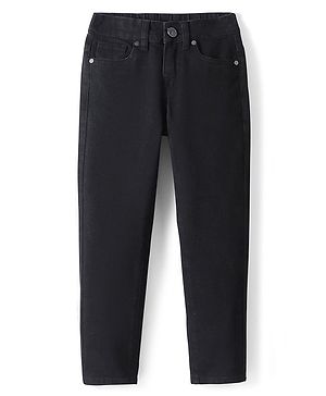 Pine Kids Denim Ankle Length Washed Jeans -Black