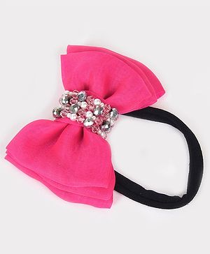 CHOKO  Bow  Detailed Rubber Band - Pink