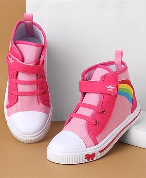 Cute Walk by Babyhug Casual Shoes With Velcro Closure - Pink