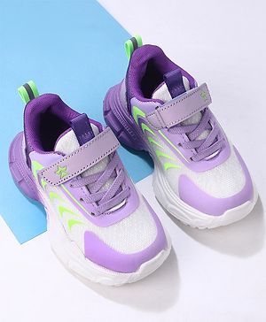 Cute Walk by Babyhug Velcro Closure Sneakers Shoes- Purple