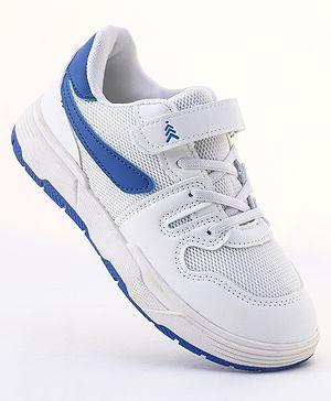 Pine Kids Sneakers Shoes with Velcro Closure - White