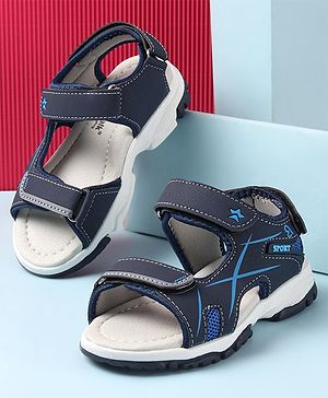 Cute Walk by Babyhug Velcro Closure Sandals - Blue