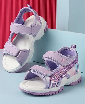 Cute Walk by Babyhug Sandal with Velcro Closure - Purple