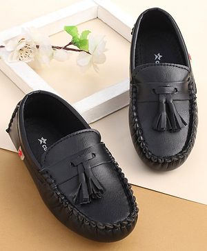 Cute Walk by Babyhug Slip On Party Wear Shoes - Black