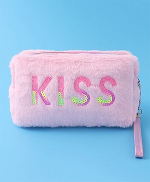 Pine Kids Kiss Design Fur Utility Pouches  - Multicolor