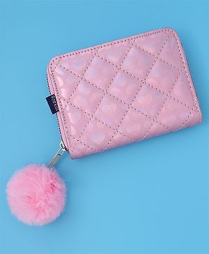 Pine Kids Wallets With Quilted Design - Pink