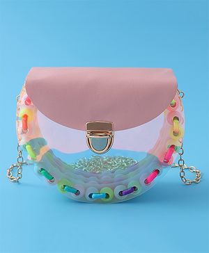 Babyhug  Free Size  Sling Bag with Beads Detailing - Pink