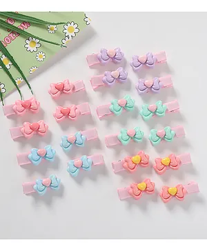 Babyhug Hair Pins And Clips Pack Of 10 - Pink