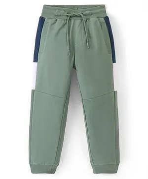 Pine Kids Full Length  Lounge  Pant Solid Colour   -  Olive