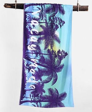 Pine Kids Cotton Woven Towel Tropical Print L 124.5 x B 61 cm - Multicolour