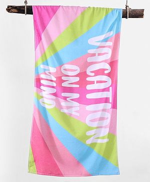 Pine Kids Cotton Towel & Wrapper Free Size - Multicolor