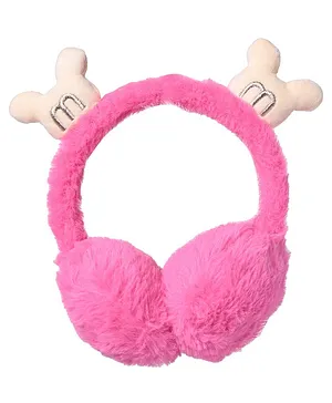 Kid-O-World Ear Detailed Fur Earmuffs - Pink