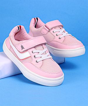 Pine Kids Casual Shoes with Velcro Closure - Pink
