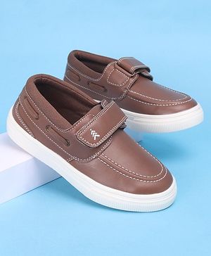 Pine Kids Casual Shoes with Velcro Closure - Brown