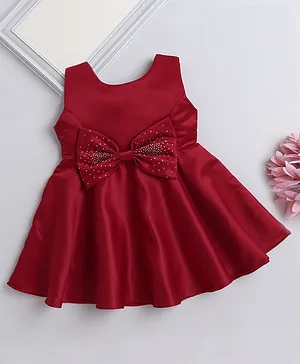 Embellished Sleeveless Girls Red Party Wear Online Buy Baby Kids Products at FirstCry