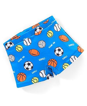 Babyhug Ball Print Swimming Trunks- Blue