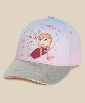 Kidsville Frozen Featuring Elsa & Anna Printed Cap - Pink & Blue