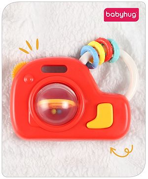 Babyhug Camera Shape Baby Rattle - Red