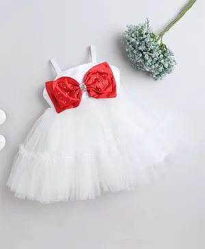 White colour frock hot sale for baby girl