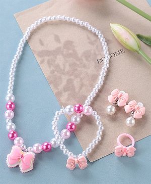 Babyhug Free Size  Jewellery Set with Bow Applique - Multicolor
