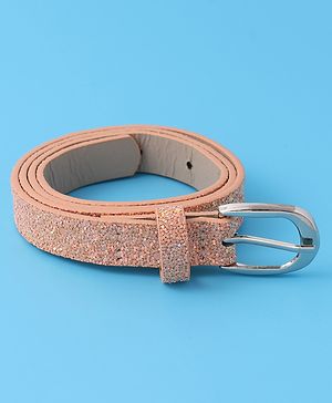 Pine Kids Belts with Sequin Design   - Peach