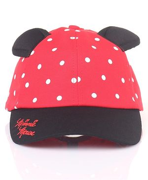 Babyhug Disney Minnie Mouse Summer Cap - Red