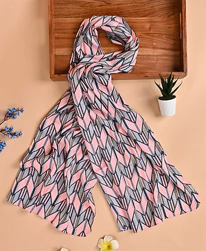 Jewelz Abstract Printed Scarf - Multi Colour