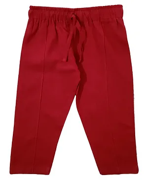 Snowflakes Solid Trousers - Maroon