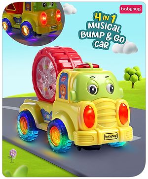 Babyhug Bump & Go Construction Series Carrier Truck - Green