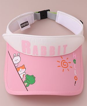 Babyhug Visor Cap Rabbit Print - Pink